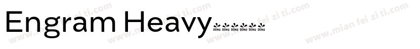 Engram Heavy字体转换